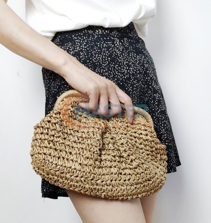 Straw Clutch Bag