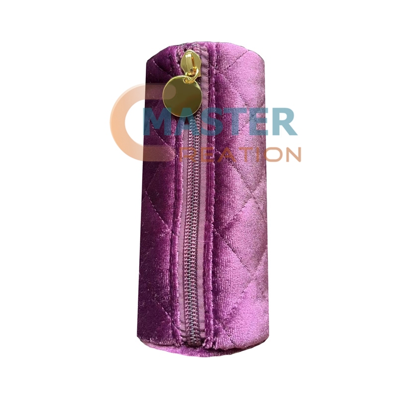 Quilted Velvet Pencil Bag