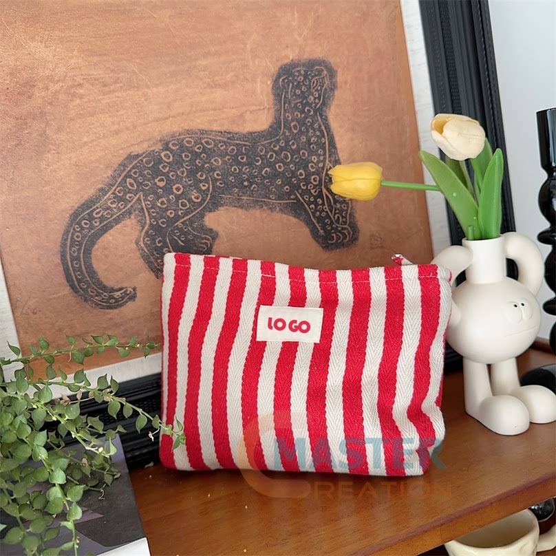 Striped Toiletry Bag