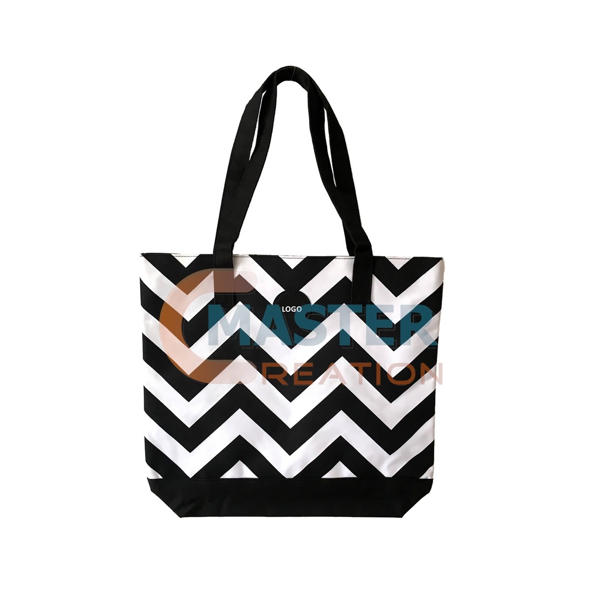 Black Striped Bag