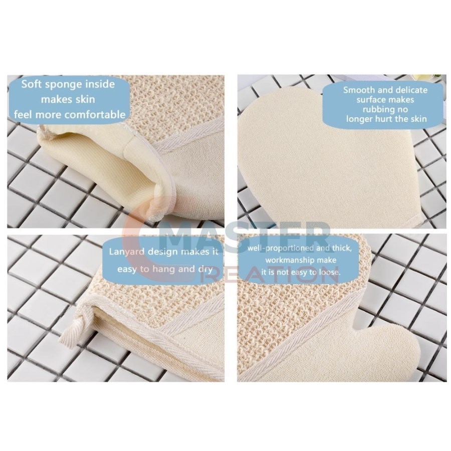 Ramie Bath Glove | Ramie Bath Scrubber | Ramie Shower Mitt | Master ...