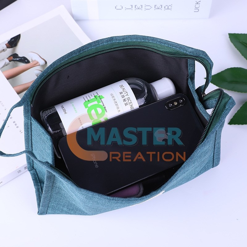 Portable Washing Bag Washing Zipper Bag Cotton Toiletry Bag