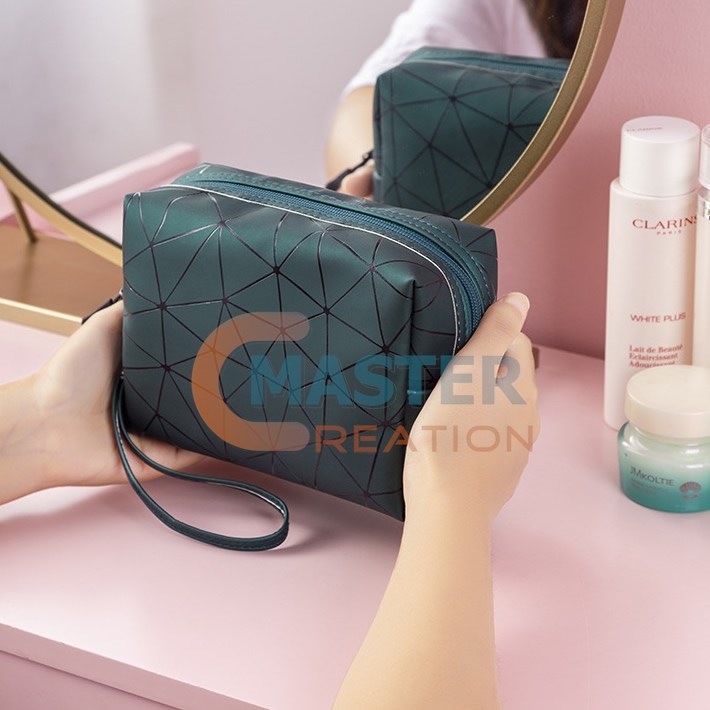 Grid Cosmetic Bag