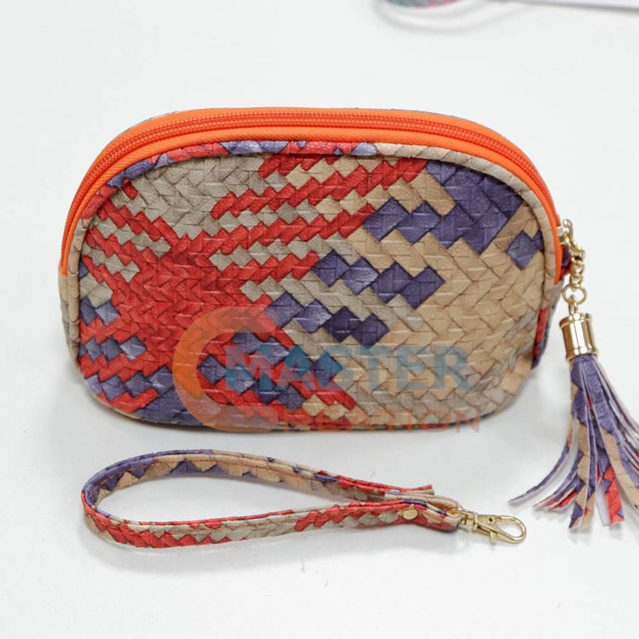 PU Braided Cosmetic Bag