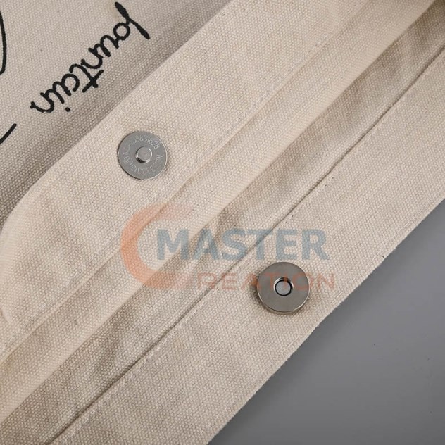 Snap Closure Fro Cotton Bag
