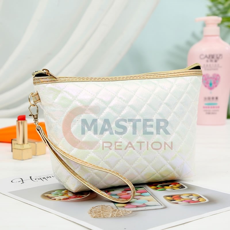 White PU Cosmetic Bag
