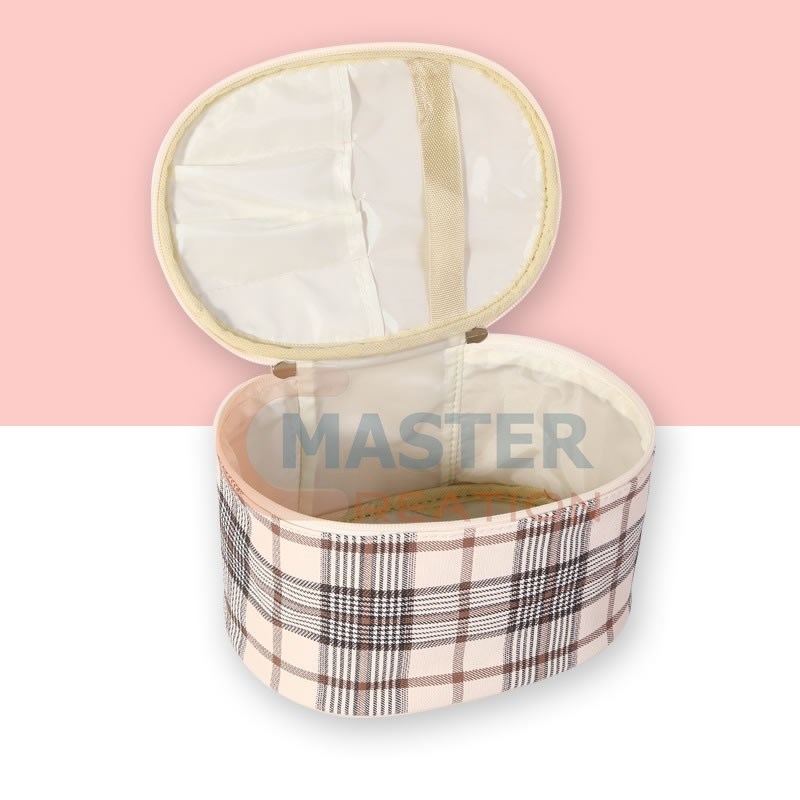 Stripes Lid Cosmetic Bag