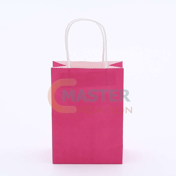 Magenta Paper Bag