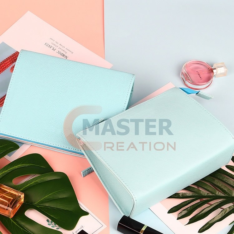 Cyan PU Leather Bag
