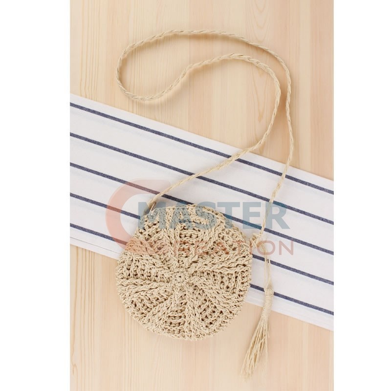 Straw Messenger Handbag