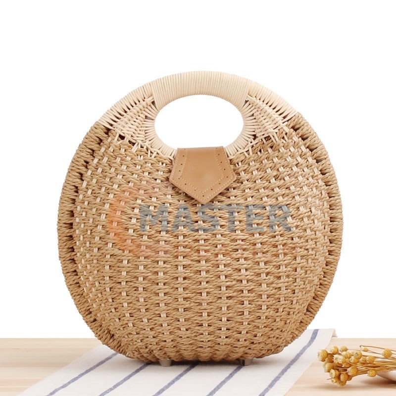 Yellow Rattan Bag