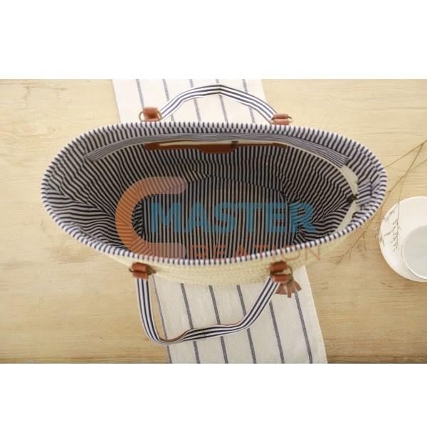 Rattan Shopping Tote