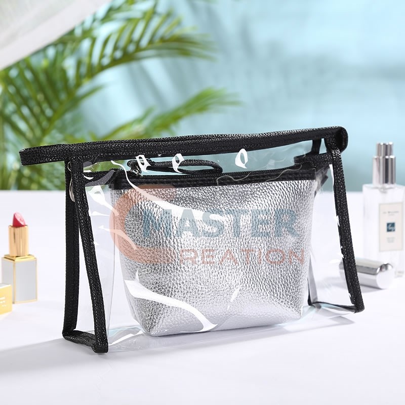 Silver Gusset Bag