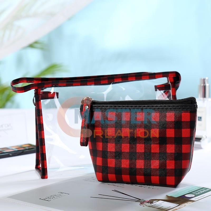 Red Black Lattice Bag