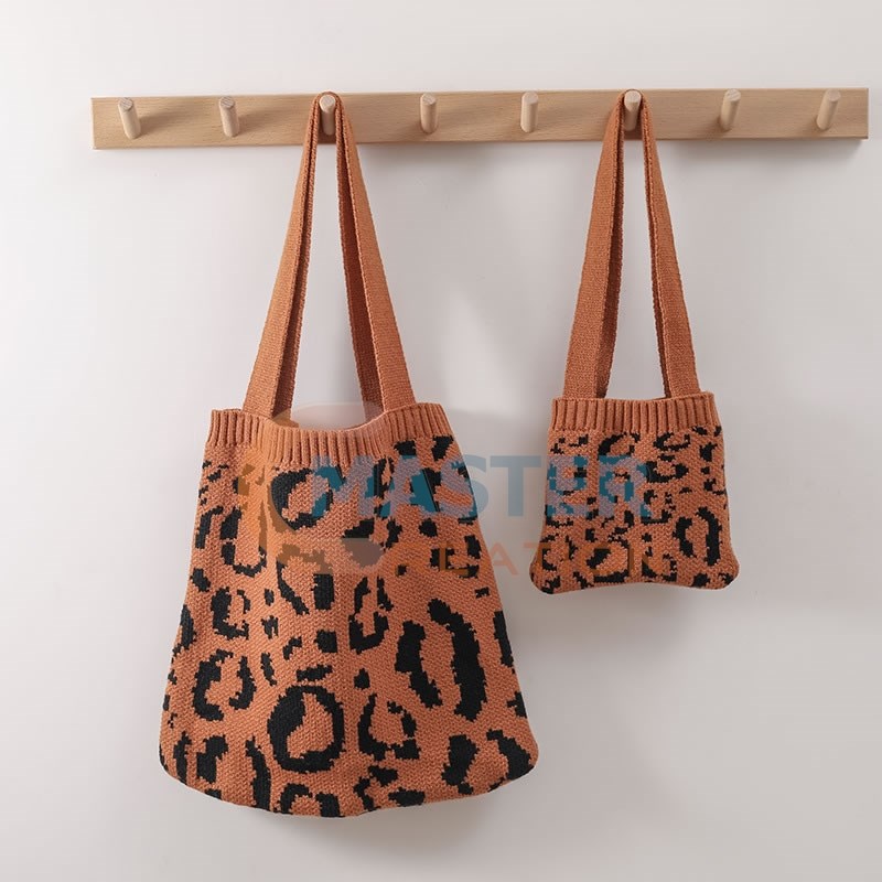 Leopard Woolen Bag