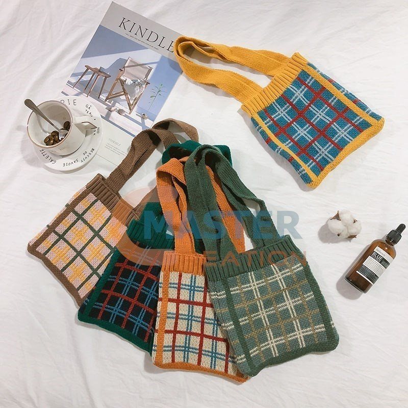 Diagonal Shopping Bag