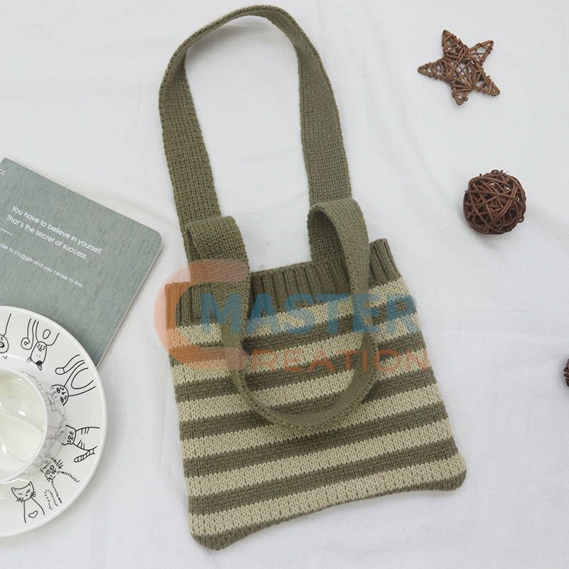 Stripes Woolen Bag
