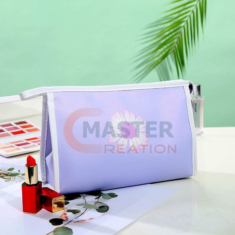 Purple Leather Clutch Bag