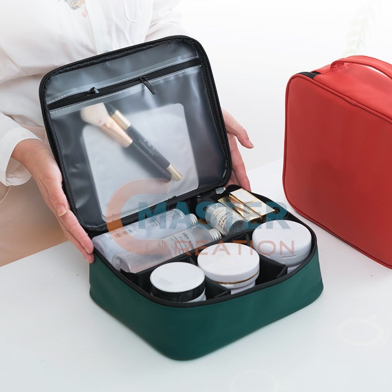 Travel Skincare Bag Green Makeup Bag Black Travel Case Master