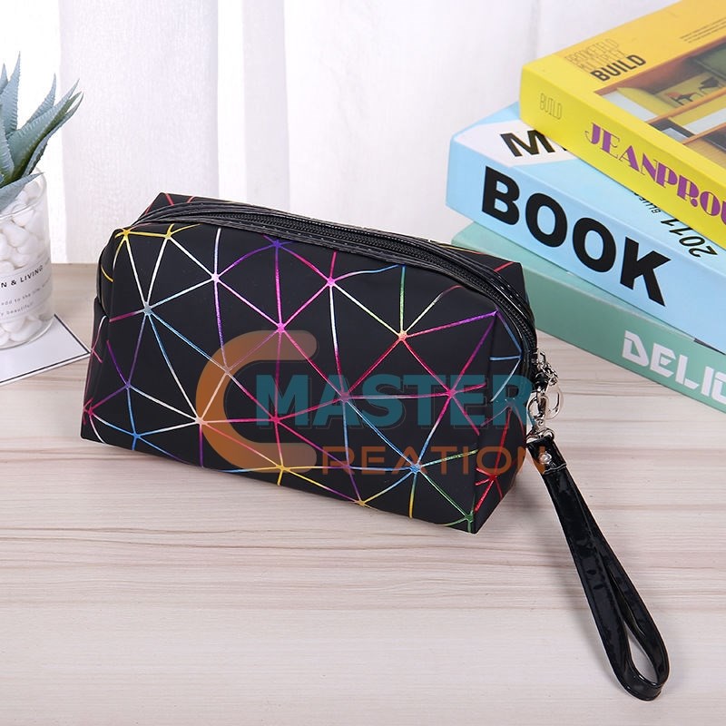 Black Crossed Pattern Bag