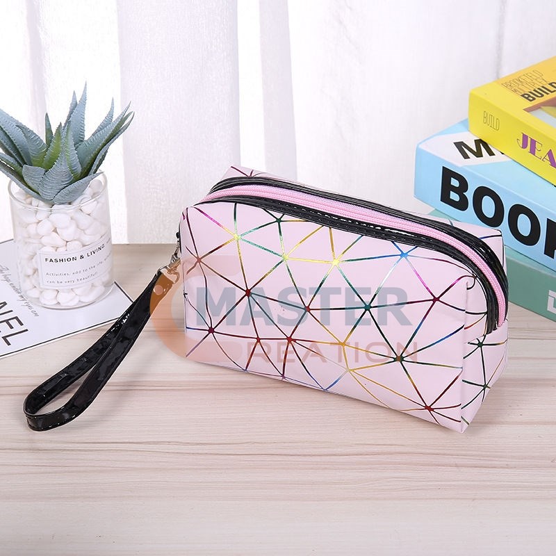 Pink Crossed Logo Bag