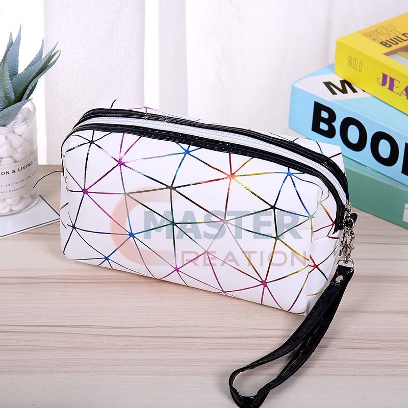 White Colorful Lines Bag
