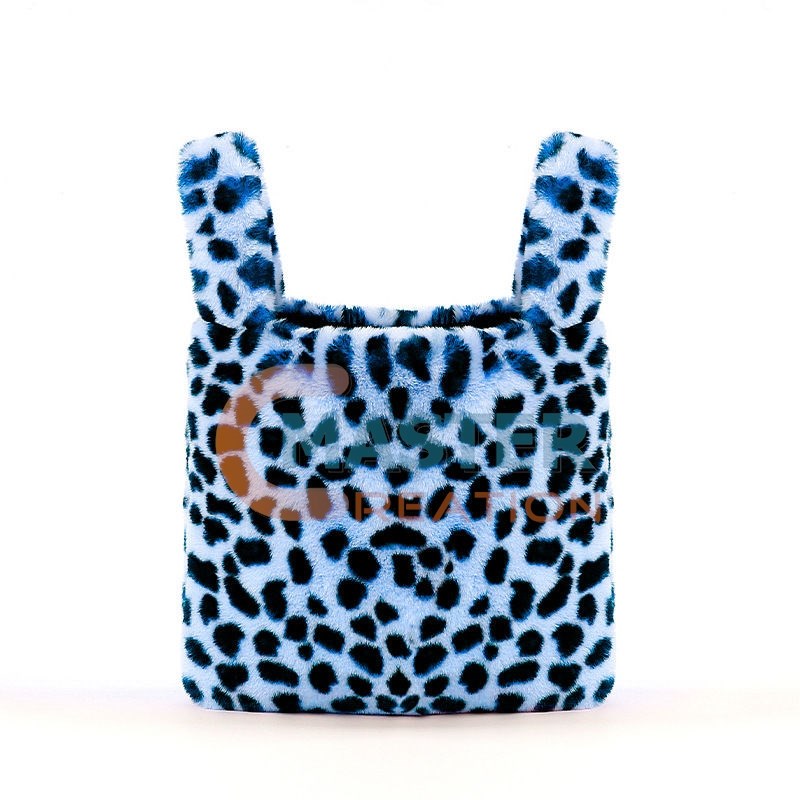 Blue Leopard Tote Bag