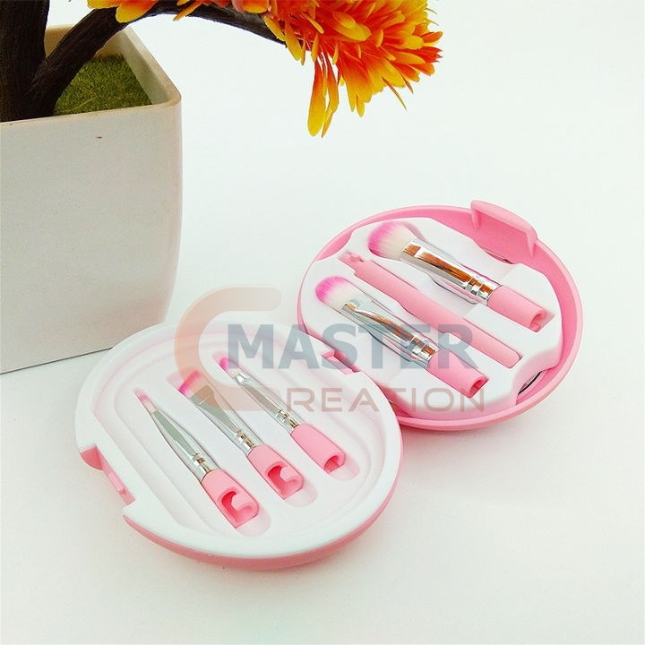 Pink Egg Shaped Brush Set