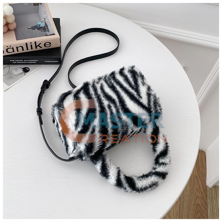 Zebra Plush Bag