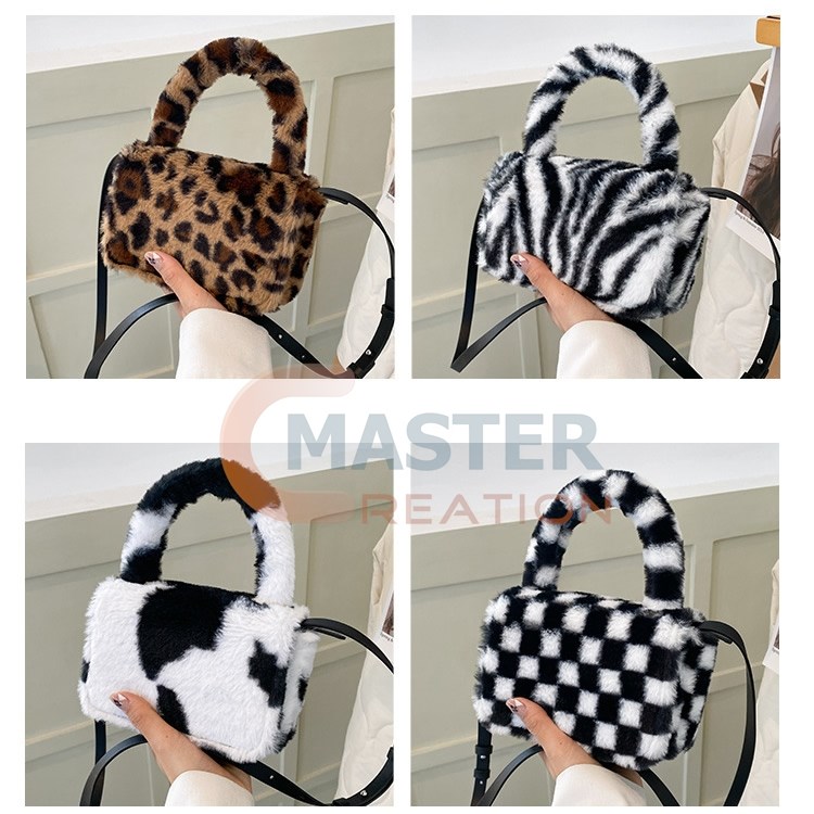 Pattern Plush Bag