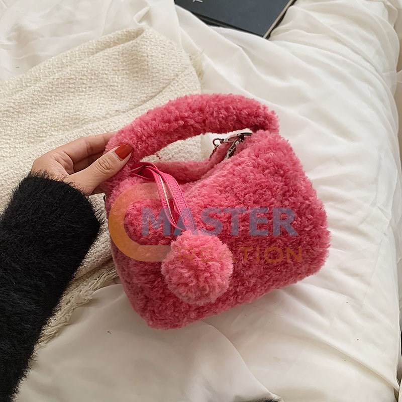 Pompon Shopping Bag