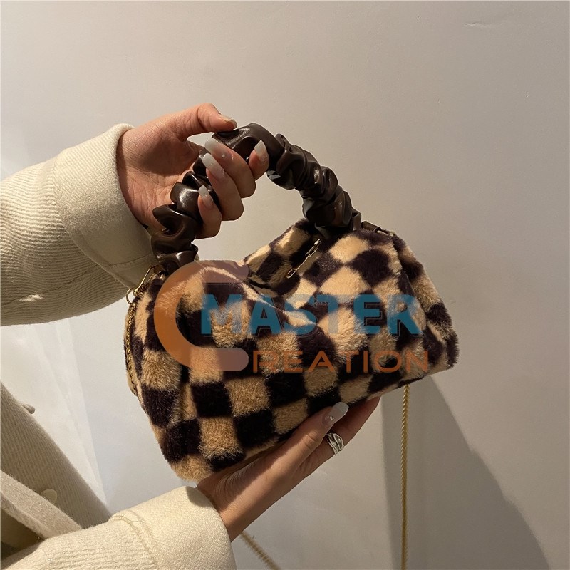 Plaid Plush Bag