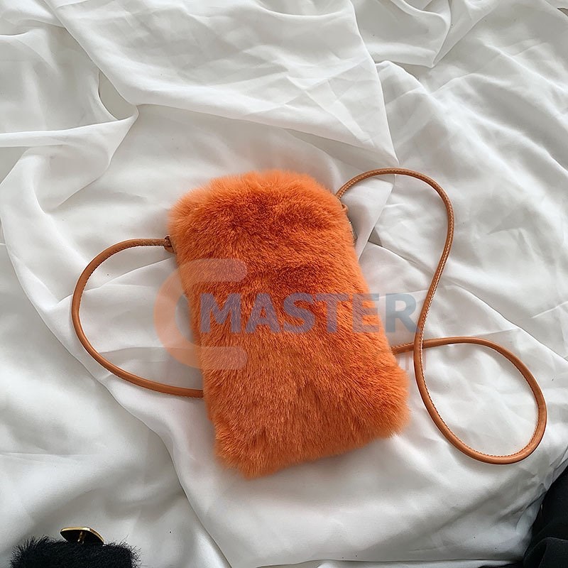 Orange Plush Bag