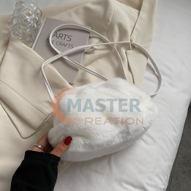White Plush Bag