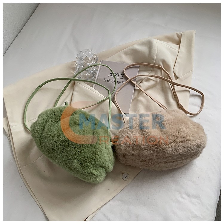 Beige Plush Bag