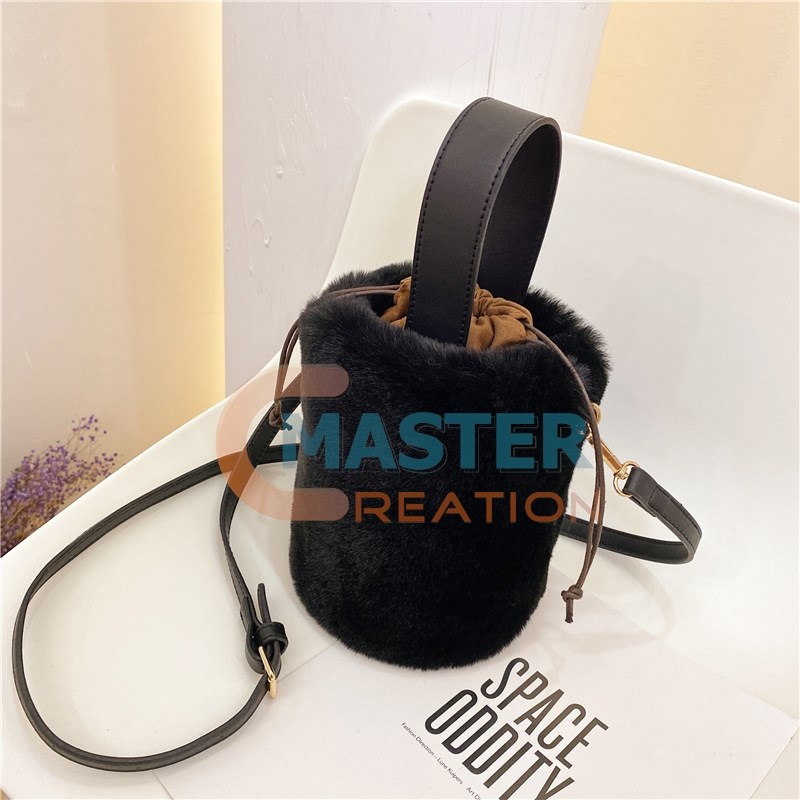 Black Bucket Bag
