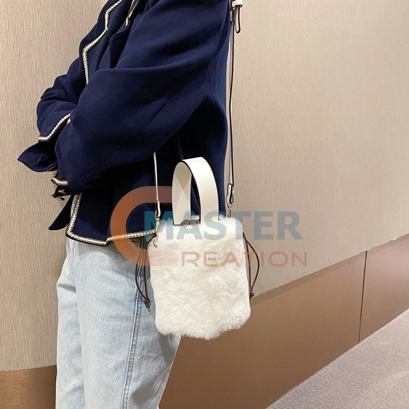 White Bucket Bag