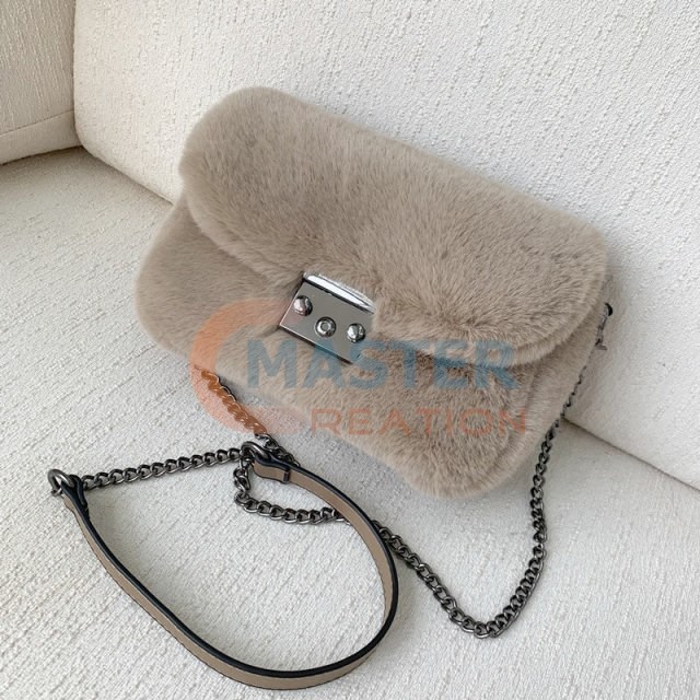 Square Fur Bag