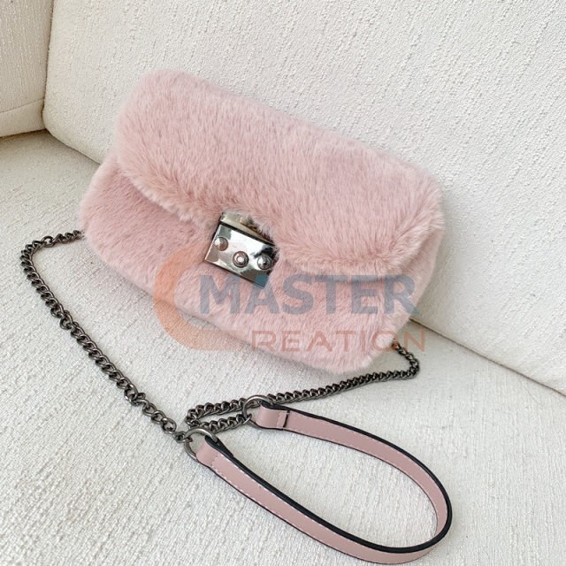 Pink Plush Purse