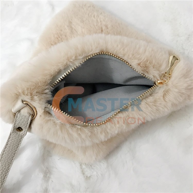 Beige Plush Bag