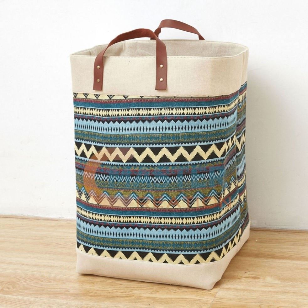 Striped Linen Bag