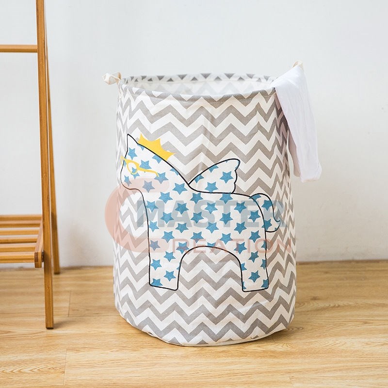 Striped Bucket Bag