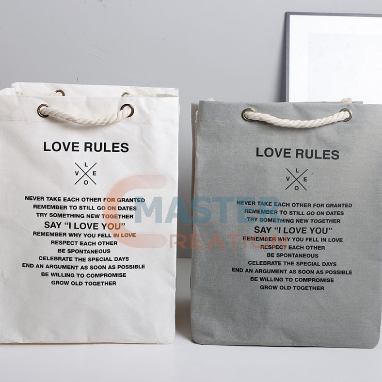 Gray Cotton Bag