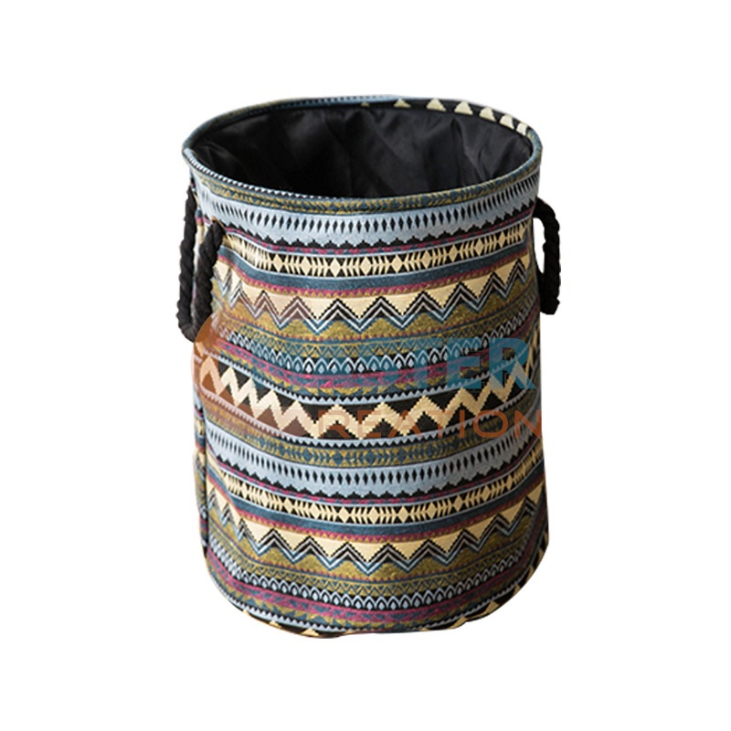 Wave Striped Round Bag