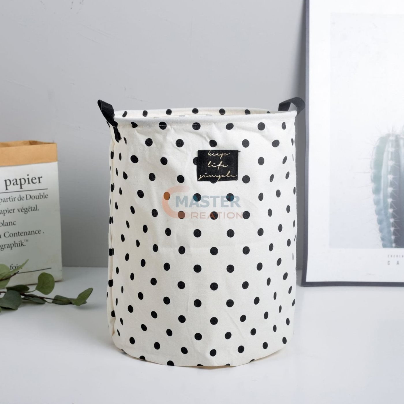 Polka Barrel Bag