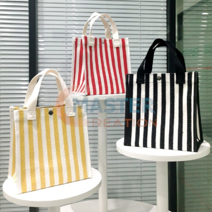 Striped Canvas Bag