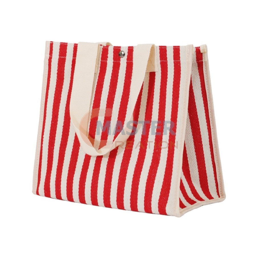 Red Striped Tote