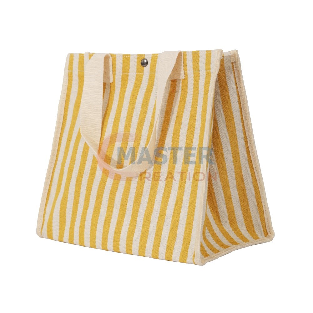 Yellow Striped Handbag