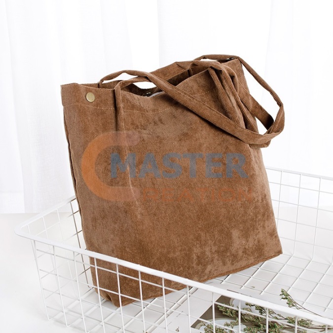 Brown Velvet Handbag