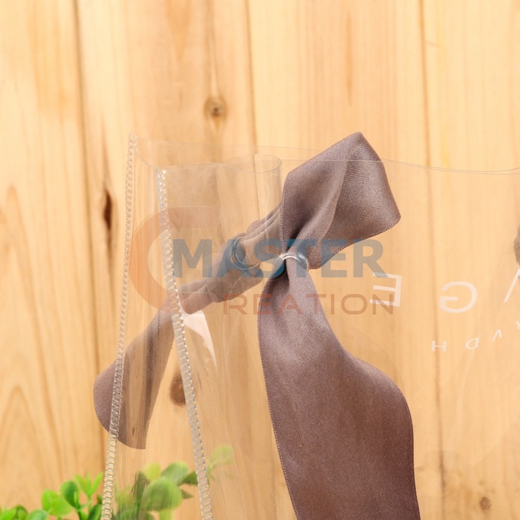 Ribbon Strap Clear Handbag
